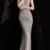JVN By Jovani Formal Gowns Jovani - JVN62500SC Shimmering Sleeveless Long Gown - 1 Pc Silver/Nude In Size 6 Available 1 JVN By Jovani Formal Gowns Jovani - JVN62500SC Shimmering Sleeveless Long Gown - 1 Pc Silver/Nude In Size 6 Available