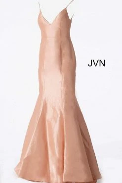 JVN By Jovani Formal Gowns Jovani - JVN62965 Sleeveless V Neck Mermaid Prom Dress 16 JVN By Jovani Formal Gowns Jovani - JVN62965 Sleeveless V Neck Mermaid Prom Dress