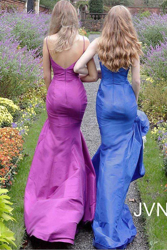 JVN By Jovani Formal Gowns Jovani - JVN62965 Sleeveless V Neck Mermaid Prom Dress 7 JVN By Jovani Formal Gowns Jovani - JVN62965 Sleeveless V Neck Mermaid Prom Dress