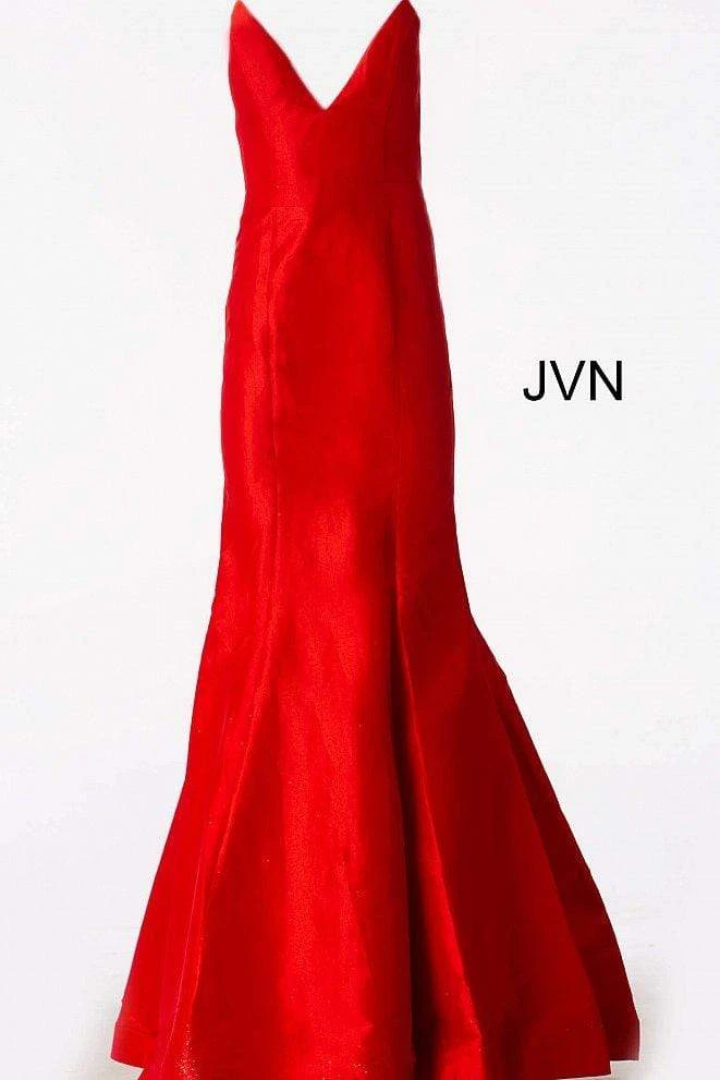 JVN By Jovani Formal Gowns Jovani - JVN62965 Sleeveless V Neck Mermaid Prom Dress 10 JVN By Jovani Formal Gowns Jovani - JVN62965 Sleeveless V Neck Mermaid Prom Dress