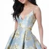 JVN By Jovani Jovani - JVN63122 Sleeveless Floral Print A-line Dress 1 JVN By Jovani Jovani - JVN63122 Sleeveless Floral Print A-line Dress