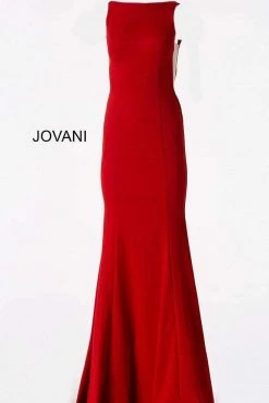 JVN By Jovani Formal Gowns Jovani - JVN67090 Sleeveless Bateau Mermaid Dress With Train 13 JVN By Jovani Formal Gowns Jovani - JVN67090 Sleeveless Bateau Mermaid Dress With Train