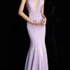 JVN By Jovani Jovani - JVN67271 Sleeveless Deep V-neck Mermaid Dress 2 JVN By Jovani Jovani - JVN67271 Sleeveless Deep V-neck Mermaid Dress