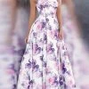 JVN By Jovani Jovani - JVN67999 Strapless Floral Pleated Ballgown 2 JVN By Jovani Jovani - JVN67999 Strapless Floral Pleated Ballgown