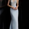 JVN By Jovani Formal Gowns Jovani - JVN68317 Beaded Deep V-neck Mermaid Dress 2 JVN By Jovani Formal Gowns Jovani - JVN68317 Beaded Deep V-neck Mermaid Dress