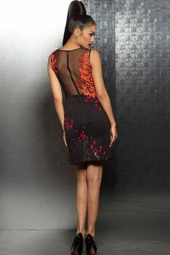 Jovani - Short Dress With Multi-Colored Pattern M103 Cocktail Dresses