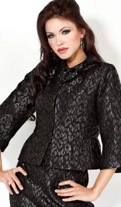 Jovani - Sleeveless Cocktail Dress With Three Quarter Sleeve Jacket 5540 11 Jovani - Sleeveless Cocktail Dress With Three Quarter Sleeve Jacket 5540