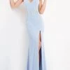 Formal Gowns Jovani - Sleeveless High Slit Prom Dress 06209SC - 1 Pc Light Blue In Size 0 Available 1 Formal Gowns Jovani - Sleeveless High Slit Prom Dress 06209SC - 1 Pc Light Blue In Size 0 Available
