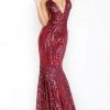 Jovani - Sleeveless Sequin Evening Dress 3186SC - 1 Pc Black In Size 16 Available