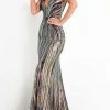 Formal Gowns Jovani - Strapless Sequin Evening Gown 04809SC - 1 Pc Black/Multi In Size 4 Available 2 Formal Gowns Jovani - Strapless Sequin Evening Gown 04809SC - 1 Pc Black/Multi In Size 4 Available
