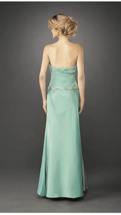 La Femme - 12525 Beaded Strapless Ruche-Textured Trumpet Gown Formal Gowns