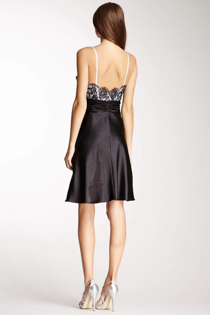 La Femme - 12836 Strapless Scalloped Lace Bodice A-line Dress 4 La Femme - 12836 Strapless Scalloped Lace Bodice A-line Dress