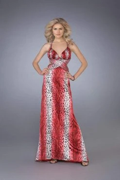 La Femme - 13453 Elegant Long Multi-Colored Dress Formal Gowns