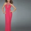 La Femme - 14168 Long Halter Strap Prom Dress