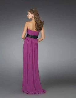 Formal Gowns La Femme - 14259 Sleeveless Evening Dress With Concentric Waistband