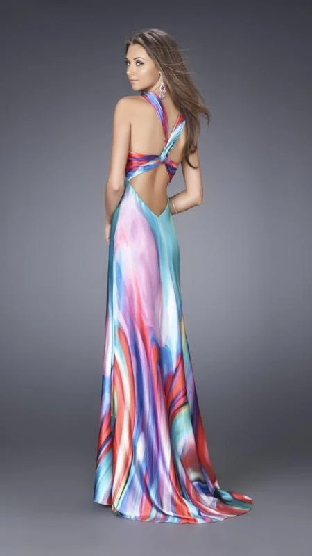 Formal Gowns La Femme - 15025 Floor Length Multi Colored Dress 4 Formal Gowns La Femme - 15025 Floor Length Multi Colored Dress