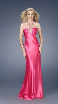 Formal Gowns La Femme - 15121 Long Dress With Intricate Beaded Neckline