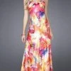 La Femme - 15178 Floral Long Dress Formal Gowns 2 La Femme - 15178 Floral Long Dress Formal Gowns