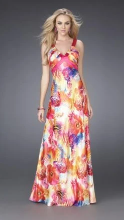 La Femme - 15178 Floral Long Dress Formal Gowns