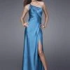 Formal Gowns La Femme - 15403 One Shoulder Long Gown With High Slit