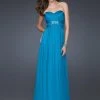 Formal Gowns La Femme - 15951 Stylish Strapless A-line Dress With Glittering Adornment 2 Formal Gowns La Femme - 15951 Stylish Strapless A-line Dress With Glittering Adornment