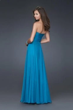 Formal Gowns La Femme - 15951 Stylish Strapless A-line Dress With Glittering Adornment