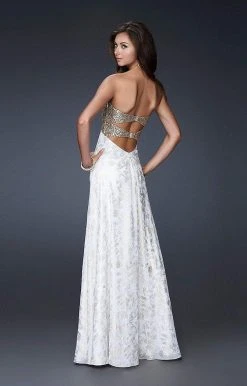 La Femme - 15991 Stunning Sequined Sweetheart Neck Sheath Dress Formal Gowns