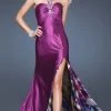 La Femme - 16110 Beaded Halter Strap Sweetheart A-line Dress 2 La Femme - 16110 Beaded Halter Strap Sweetheart A-line Dress