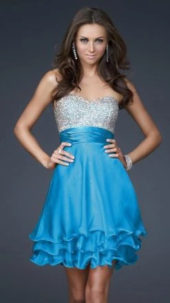 La Femme - 16541 Bejeweled Sweetheart Chiffon A-line Dress 11 La Femme - 16541 Bejeweled Sweetheart Chiffon A-line Dress