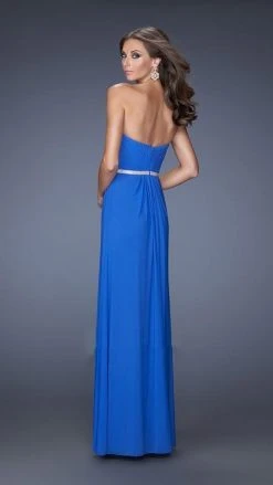 Formal Gowns La Femme - 19671 Alluring Notched Sweetheart Sheath Gown With Slit