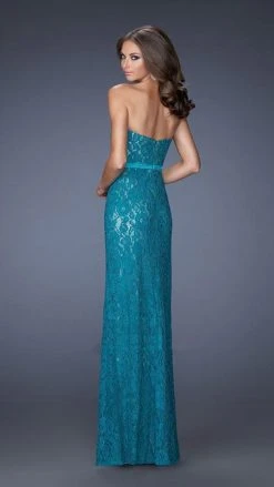 Formal Gowns La Femme - 20107 Lace Embellished Sweetheart Column Gown 7 Formal Gowns La Femme - 20107 Lace Embellished Sweetheart Column Gown