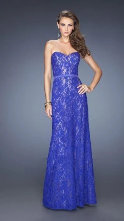 Formal Gowns La Femme - 20107 Lace Embellished Sweetheart Column Gown 9 Formal Gowns La Femme - 20107 Lace Embellished Sweetheart Column Gown