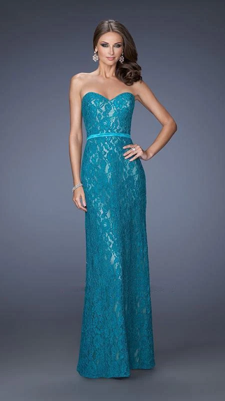 Formal Gowns La Femme - 20107 Lace Embellished Sweetheart Column Gown 3 Formal Gowns La Femme - 20107 Lace Embellished Sweetheart Column Gown
