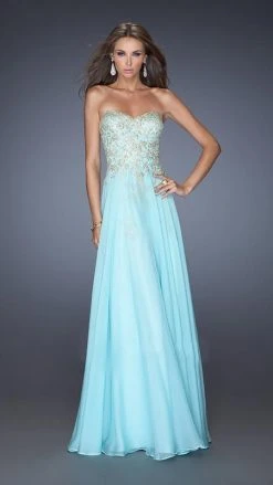 Formal Gowns La Femme - 20114 Long Embellished Strapless Dress