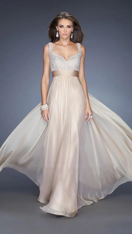 La Femme - 20203 Rhinestone Embellished Sweetheart Chiffon A-line Gown 3 La Femme - 20203 Rhinestone Embellished Sweetheart Chiffon A-line Gown