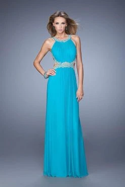 La Femme - 21101 Stunning Illusion Cutout Evening Dress Formal Gowns