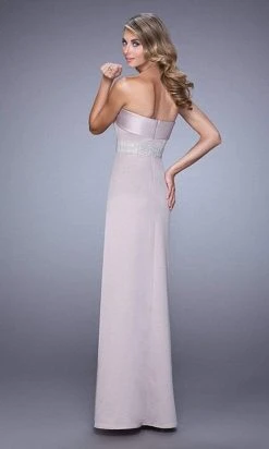 Formal Gowns La Femme - 21554 Folded Strapless Evening Gown
