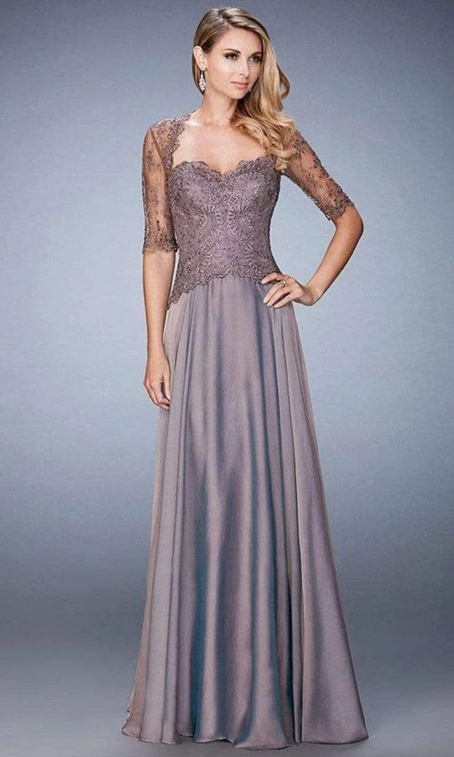 Formal Gowns La Femme - 21957 Laced Sweetheart A-Line Dress 3 Formal Gowns La Femme - 21957 Laced Sweetheart A-Line Dress