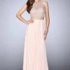 Formal Gowns La Femme 23775SC Sleeveless Two-Piece Lace And Chiffon Gown - 3 Pc Blush In Sizes 2, 10, & 12 Available 1 Formal Gowns La Femme 23775SC Sleeveless Two-Piece Lace And Chiffon Gown - 3 Pc Blush In Sizes 2, 10, & 12 Available