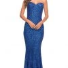 La Femme - 30714SC Sequined Sweetheart Neck Evening Gown