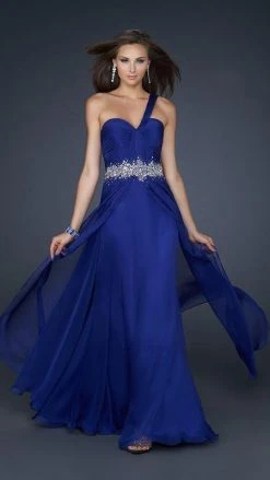 La Femme Gigi - 17613 Ruched Embellished Sweetheart Chiffon Gown Formal Gowns