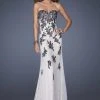 La Femme Gigi - 20076 Embellished Lace Applique Strapless Gown 2 La Femme Gigi - 20076 Embellished Lace Applique Strapless Gown