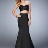 La Femme Gigi - 22220 Scintillating Sequin Two-Piece Mermaid Gown