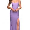 Formal Gowns La Femme - Sleeveless Lace Up Back Prom Gown 30436SC