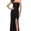 La Femme - Straight-Across Sheath Prom Dress 28944SC - 1 Pc Black In Size 6 Available Formal Gowns 1 La Femme - Straight-Across Sheath Prom Dress 28944SC - 1 Pc Black In Size 6 Available Formal Gowns