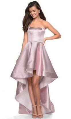 La Femme - Sweetheart High Low Dress 27783SC - 1 Pc Pink In Size 0 Available Formal Gowns