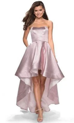 La Femme - Sweetheart High Low Dress 27783SC - 1 Pc Pink In Size 0 Available Formal Gowns