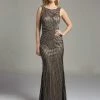 Lara Dresses - 32957 Sparkling Bateau Long Gown Formal Gowns 1 Lara Dresses - 32957 Sparkling Bateau Long Gown Formal Gowns