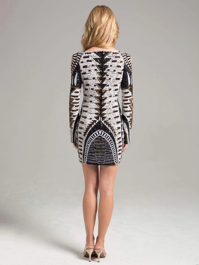 Lara Dresses - 32986 Dress In Black White Cocktail Dresses 4 Lara Dresses - 32986 Dress In Black White Cocktail Dresses