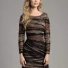 Lara Dresses - 33011 Sleeveless Scoop Neck Multi-Colored Dress Cocktail Dresses
